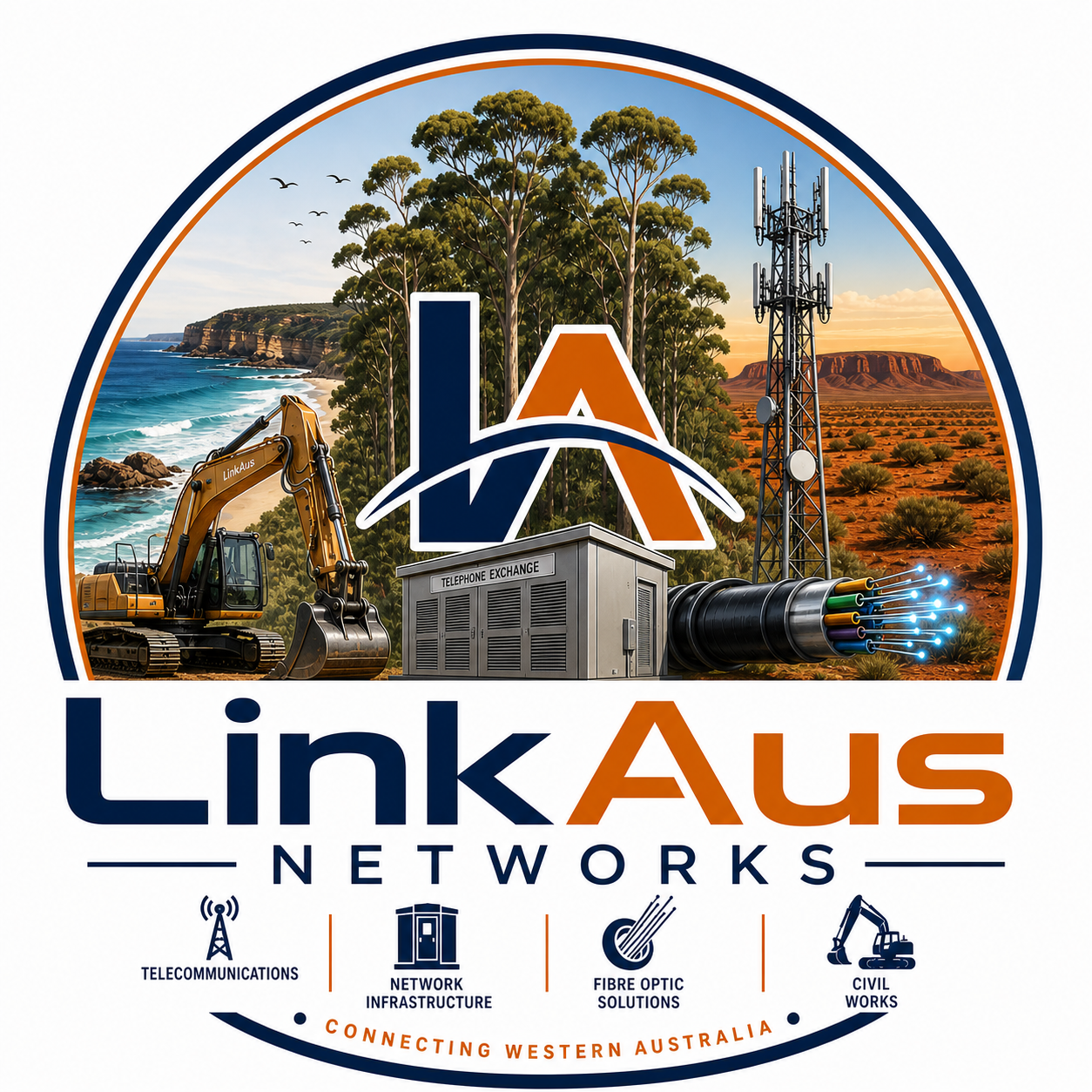 LinkAus Networks logo